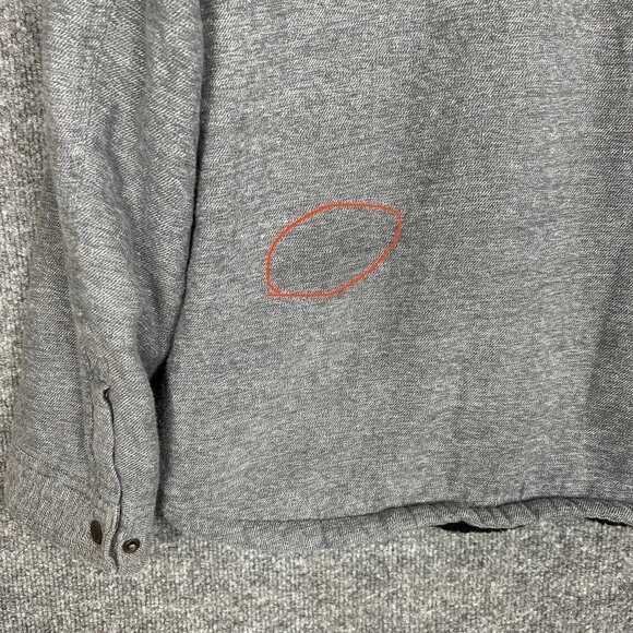 Levi's Strauss‎ Sherpa Lined Button Shirt Jacket Men Size L Long Sleeve Gray - Picture 4 of 10